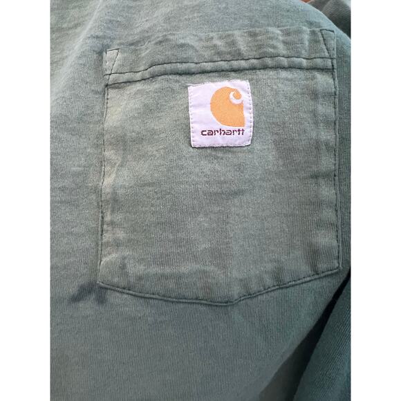 Carhartt Thrashed L/S T-Shirt Mens 3XL SunFaded Arm SpellOut Destroyed Grunge - Picture 5 of 11